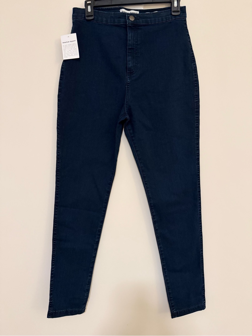 American Apparel The Easy Jean L Dark Wash High Rise Skinny Jeans 2010s